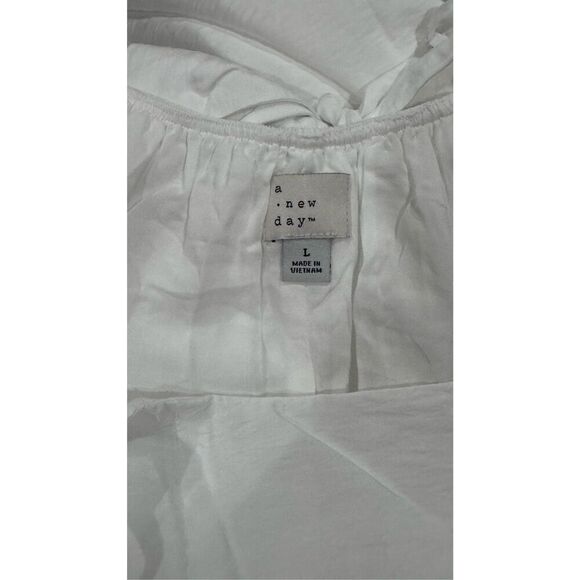 A new day white long dress size large beach vacation summer - Picture 7 of 8